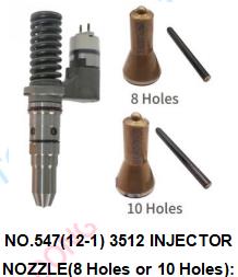 NO.547(12-1) 3512 INJECTOR NOZZLE(8 Holes or 10 Holes):